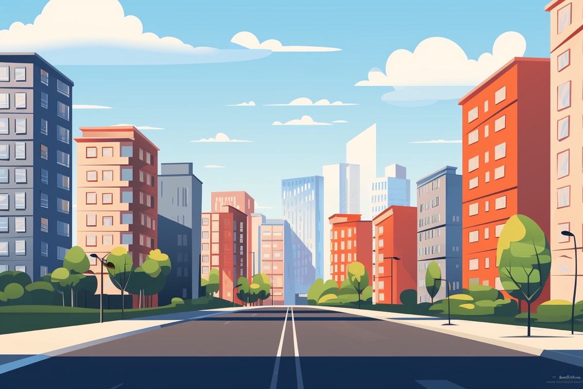 Singapore skyline with luxury condominiums